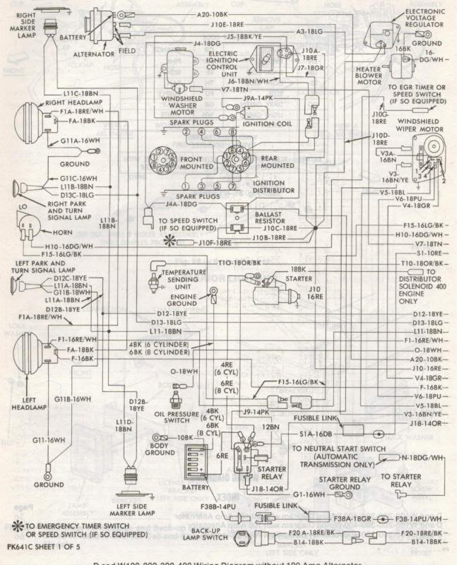 1st Gen Ram Wire Diagrams Dodgeforum Com, 1979 Dodge Truck Wiring Diagram