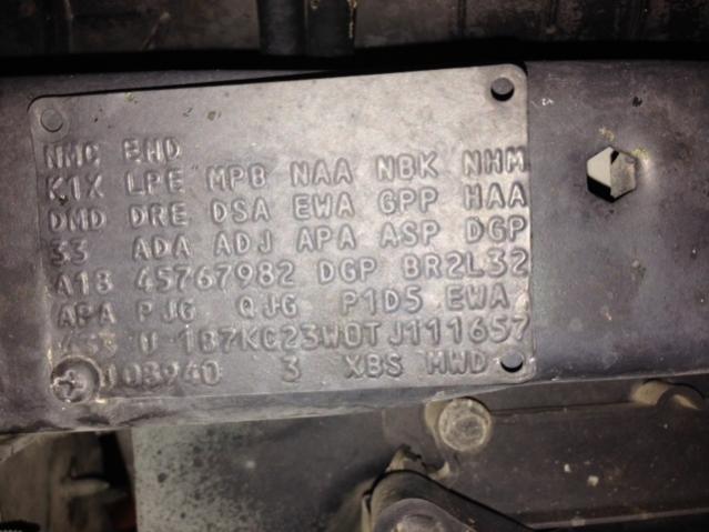 Deciphering Fender Tag To Find Gear Ratio Dodgeforum Com