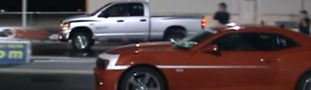 Truckin’ Fast Wednesdays: 2006 Hemi Quad Cab Ram pummels Camaro SS