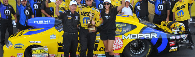 Jeg Coughlin Wins, Matt Hagan Second in First of Six Races to the Championship