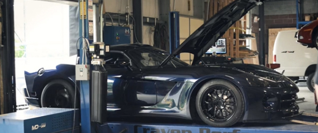 1400 WHP Twin Turbo Viper Sports A Widebody Kit And A Chopped Top
