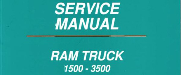 Tech Thread Spotlight: 2g Ram Service Manuals