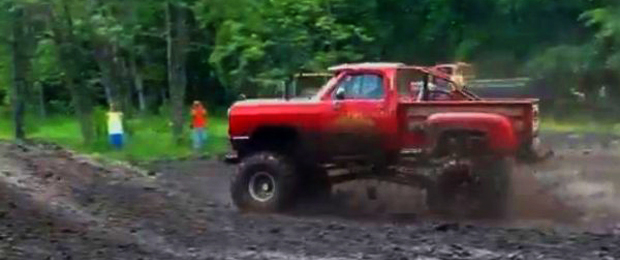 Muddy Monday: Lil Red Express Ram Almost Rolls in the Mud