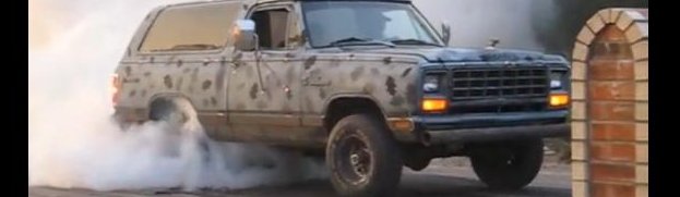 Tire Shredding: This Dodge Ramcharger Does the Best Burnout Ever