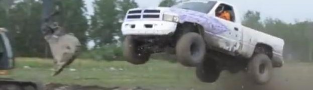 Muddy Monday: 2g Dodge Ram Flies High and Lands in Mud
