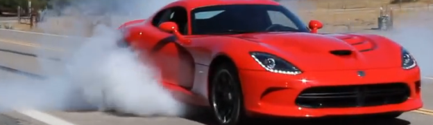 Tire Shredding: SRT Viper Does One Nasty Rolling Burnout