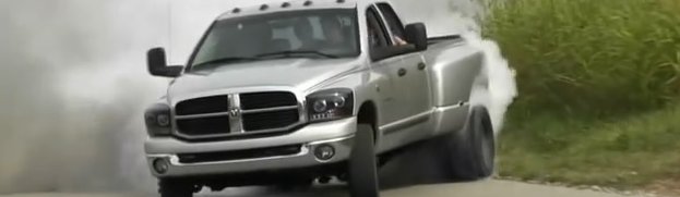 Tire Shredding Tuesday: Dually Ram Fishtails into our Hearts