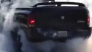 Tire Shredding: Dodge Ram SRT10 Goes Burnout Crazy