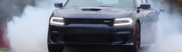 Tire Shredding: 2015 Dodge Charger SRT Hellcat Turns Tires to Smoke in a Hurry