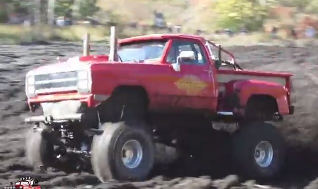 cw lil red express dodge mud truck