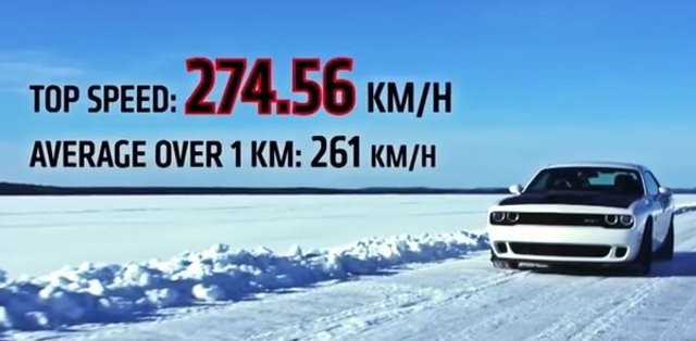 The Hellcat Challenger Hits 170mph on Ice