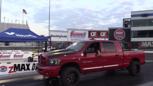 Cummins Megacab Dodge Ram Is Like a Drag-Racing Coal Train