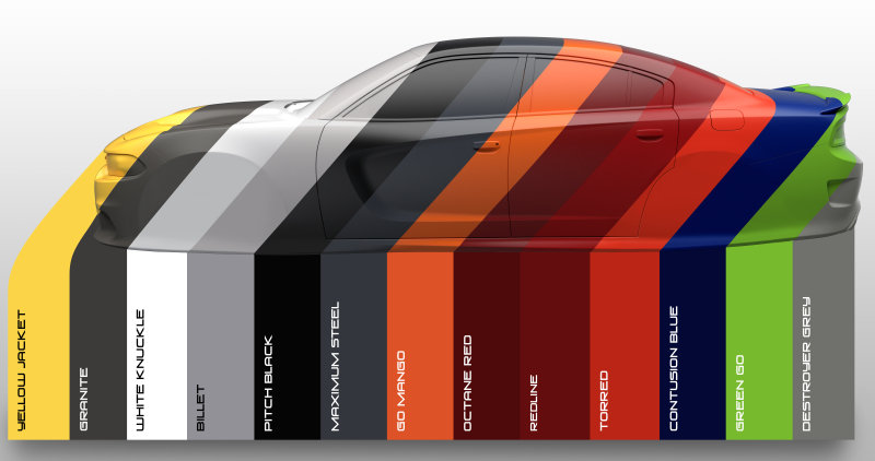 Dodge Charger Exterior Colors