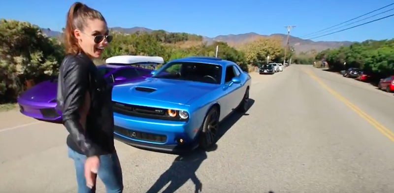 The Lovely Erica Schrull And Her Lovely Dodge Challenger Srt 392