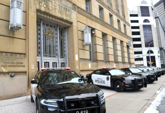 Buffalo P.D. Gifted with 61 Dodge Chargers