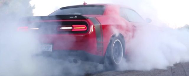 Road Racing Challenger Scat Pack makes all kinds of smoke