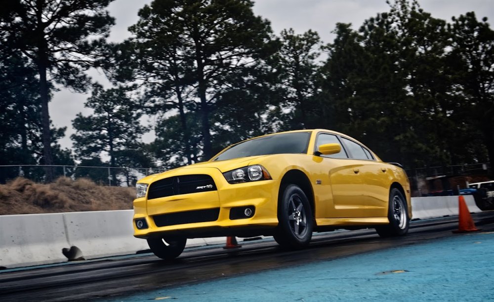 Yellow 2012 Charger Super Bee Does Incredible Track Run