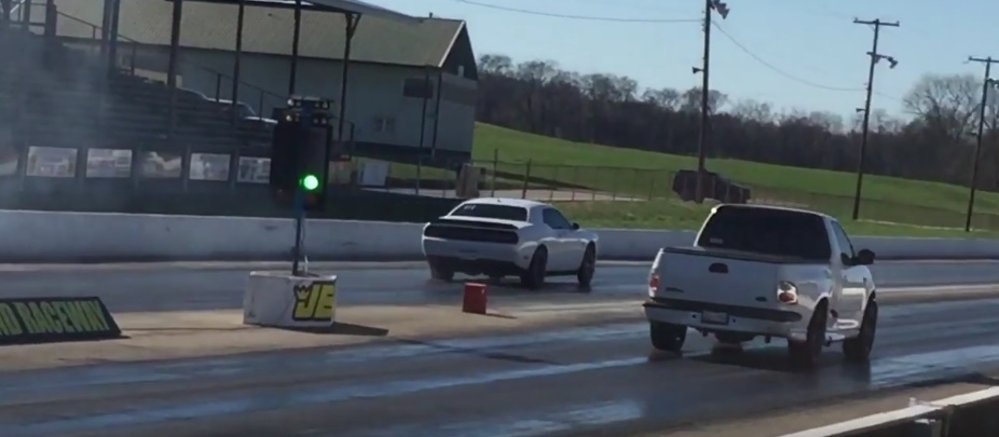 Hellcat Challenger Beats Lightning