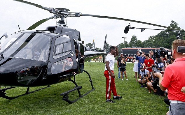 Antonio Brown Helicopter