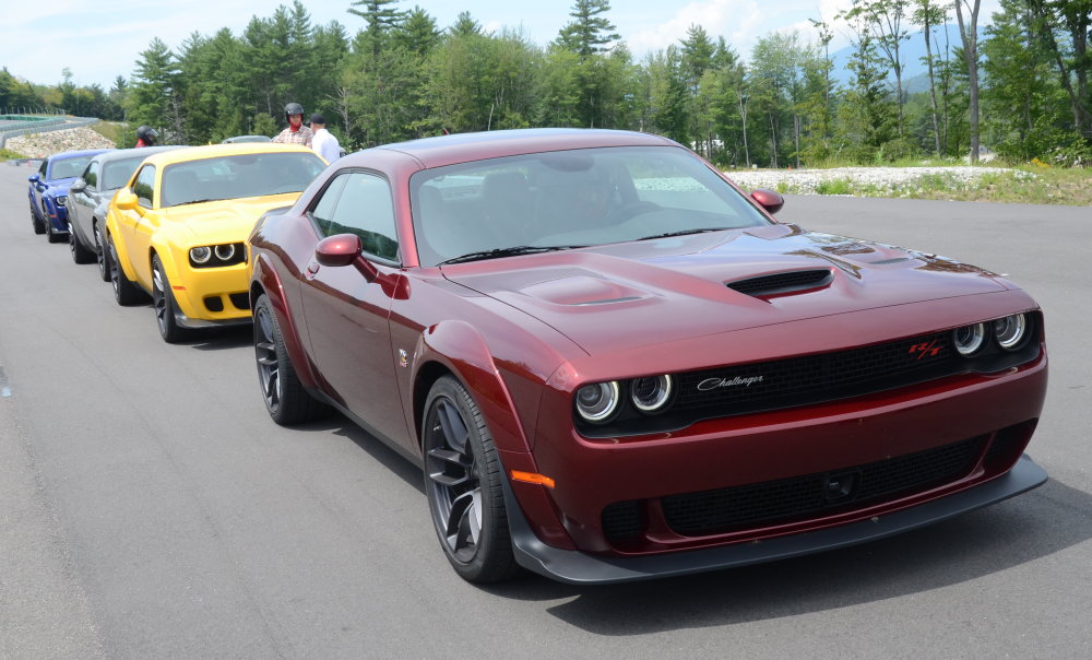 Track Day with 2019 Dodge Challenger Redeye & Scat Pack Widebody: R/T Scat Pack Lineup at the Track