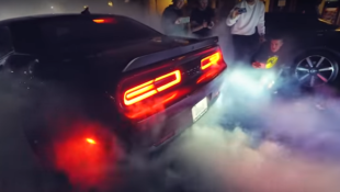 Dodge Hellcat burnout at Monterey Hypercar Meet