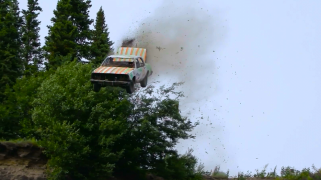 Alaska Auto Enthusiasts Launch Cars Off a Cliff