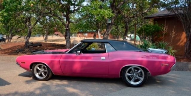 Panther Pink 1970 Challenger Convertible Is a Surefire Head-turner