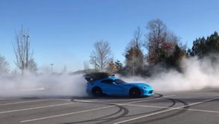 Dodge Viper ACR Donuts with Christmas Tree