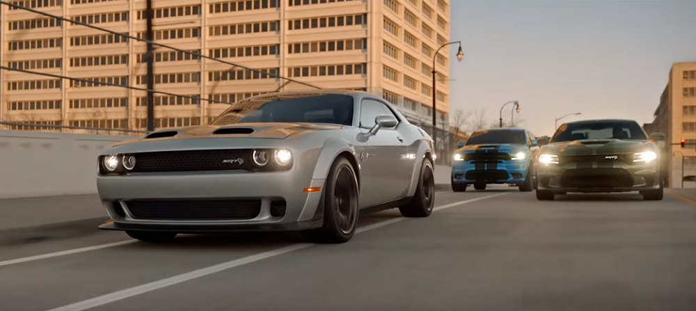Dodge SRT lineup in Super Bowl LLII Ad
