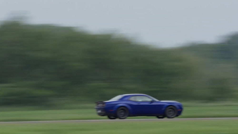 dodgeforum.com Dodge Challenger Hellcat Redeye Goes Flat Out Through an Airplane Graveyard