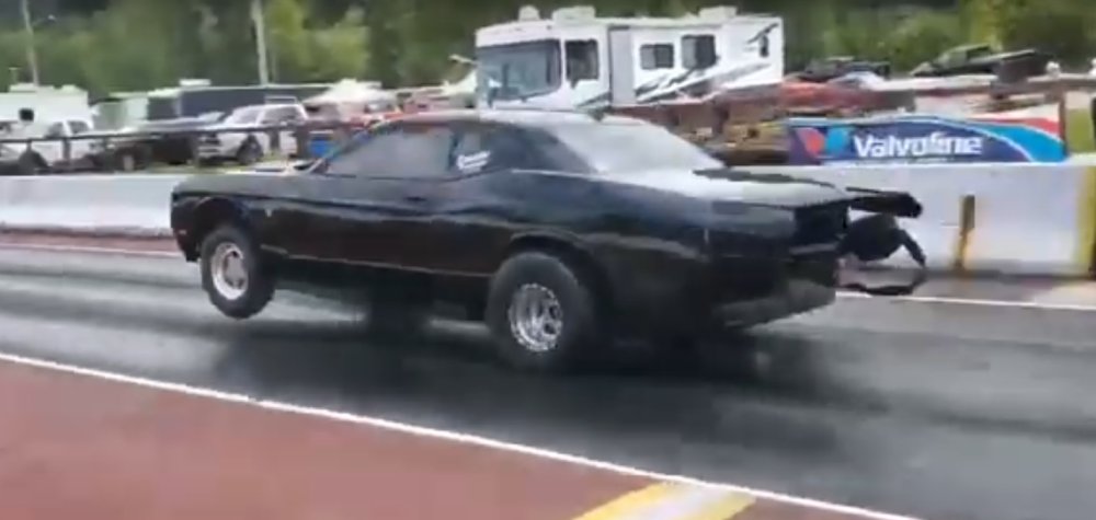 Hellcat Challenger Wheels Up Launch