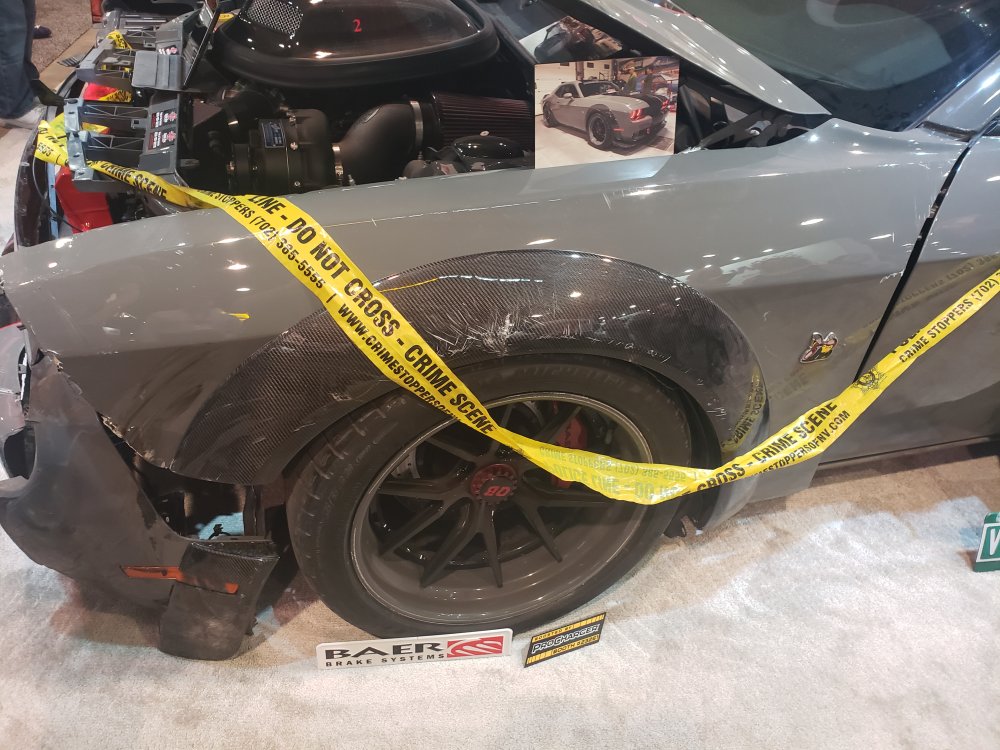 Wrecked Dodge Challenger Scat Pack