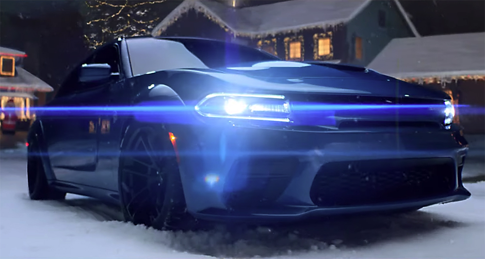 2020 Dodge Charger Widebody Hellcat in Black Friday Holiday Ad