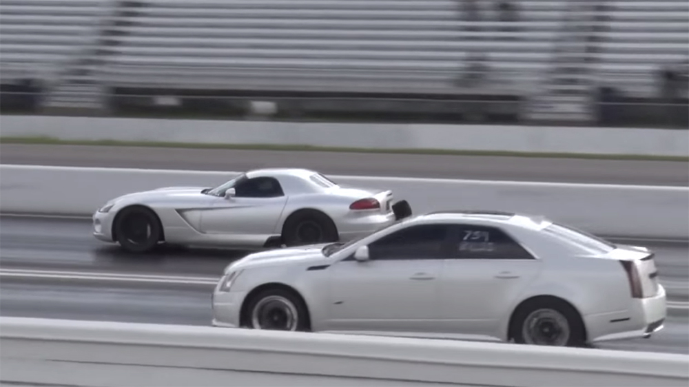 Twin-turbo Dodge viper takes on Cadillac CTS-V at MAperformance proving grounds