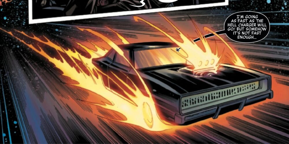 Ghost Rider Hell Charger in Space