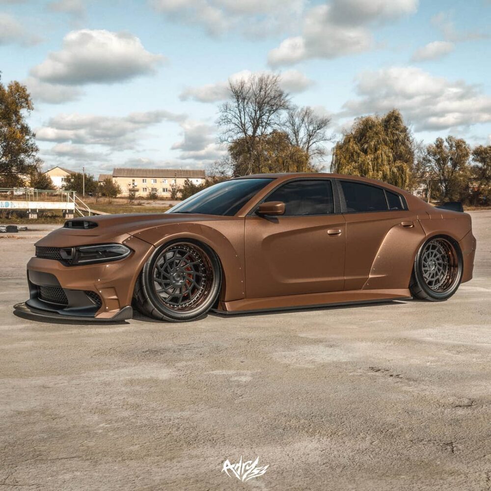 Widebody Dodge Charger Scat Pack Stanced With Mickey Thompson Tires