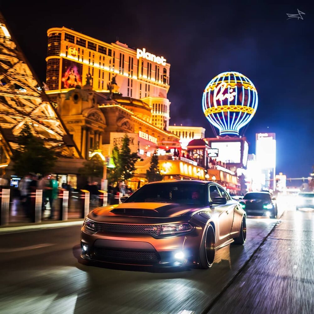 scat_pack_rich Instagram Wide Dodge charger Body Kit Las Vegas Strip