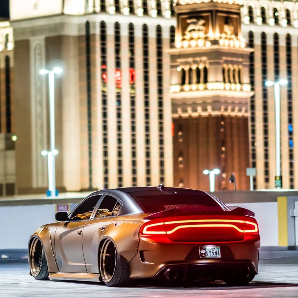Las Vegas Widebody Dodge Charger Scat Pack 392 Bronze Wrap Stanced