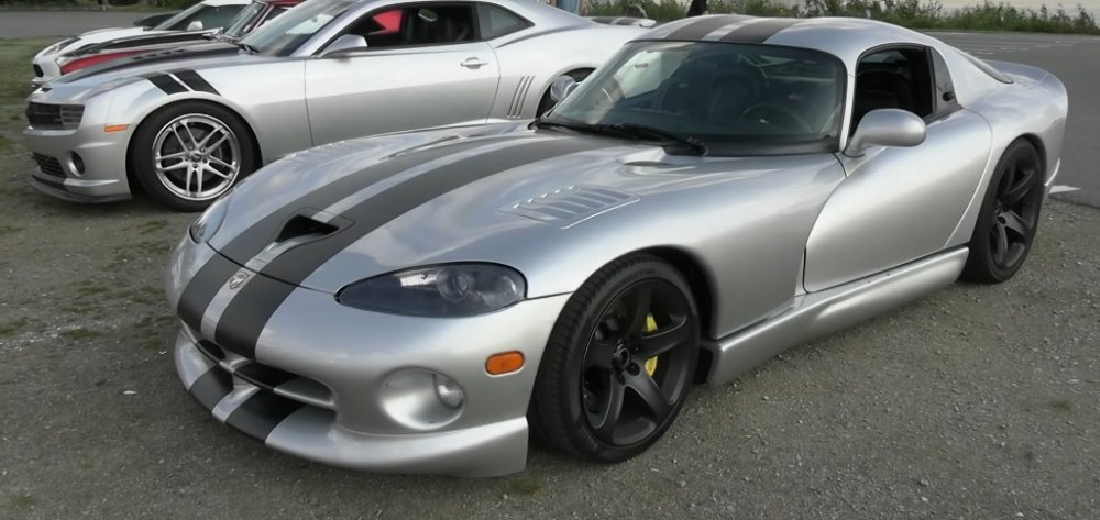 Silver Dodge Viper