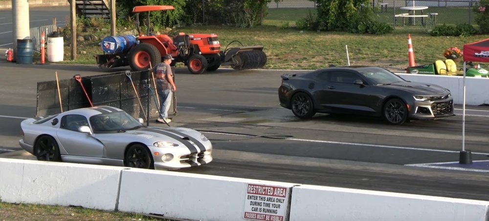 Viper Shreds Camaro ZL1 on the Drag Strip: Track Time Tuesday