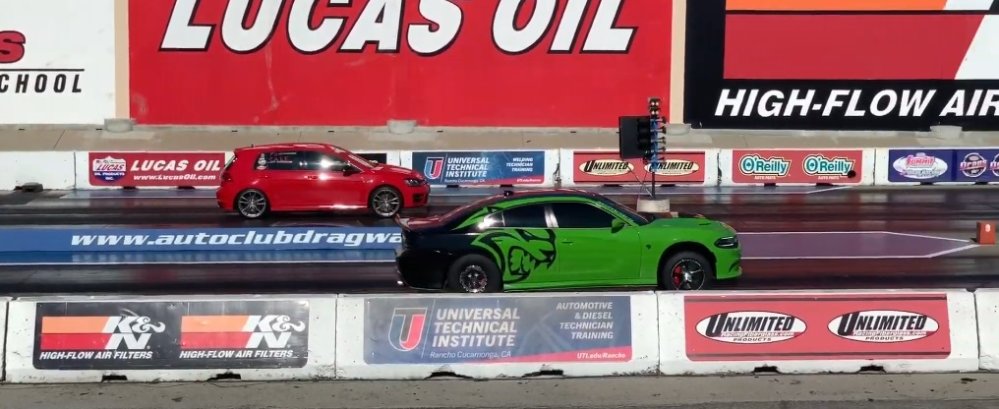 Hellcat Charger versus Volkswagen