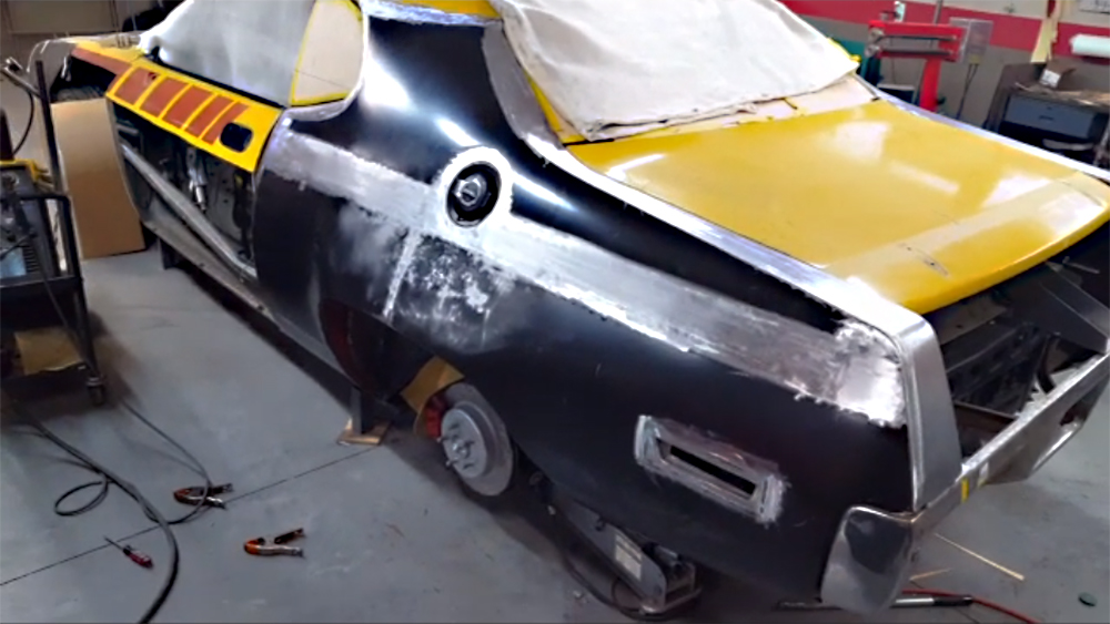 Dodge Challenger Restoration Restomod project car turning into Plymouth GTX