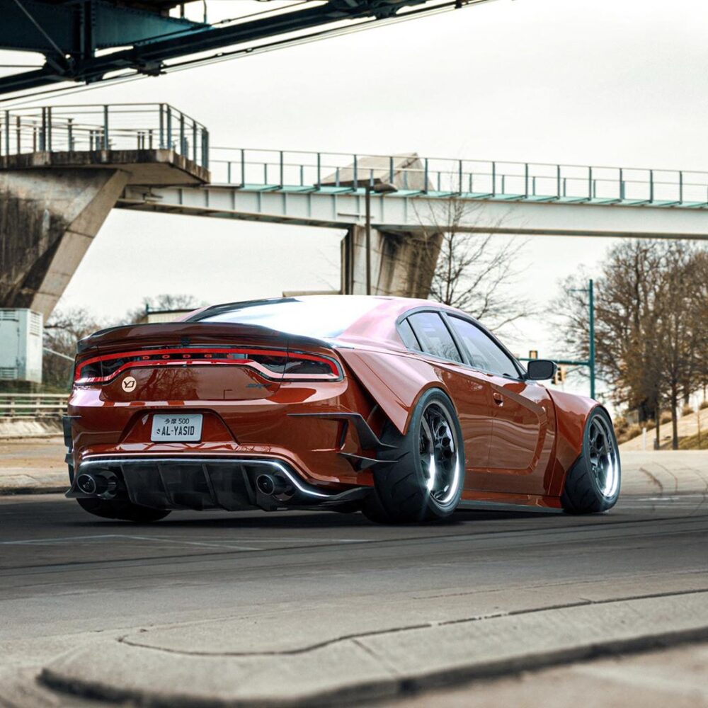 Al Yasid Instagram Render Widebody Hellcat Dodge Charger Govad Forged Wheels