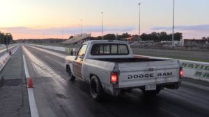 Sleeper Old Dodge Ram Runs 10s at the Drag Strip