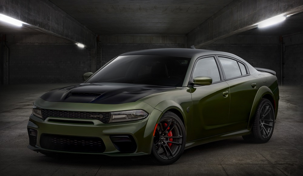 2022 Dodge Charger SRT Hellcat with SRT Black appearance package.