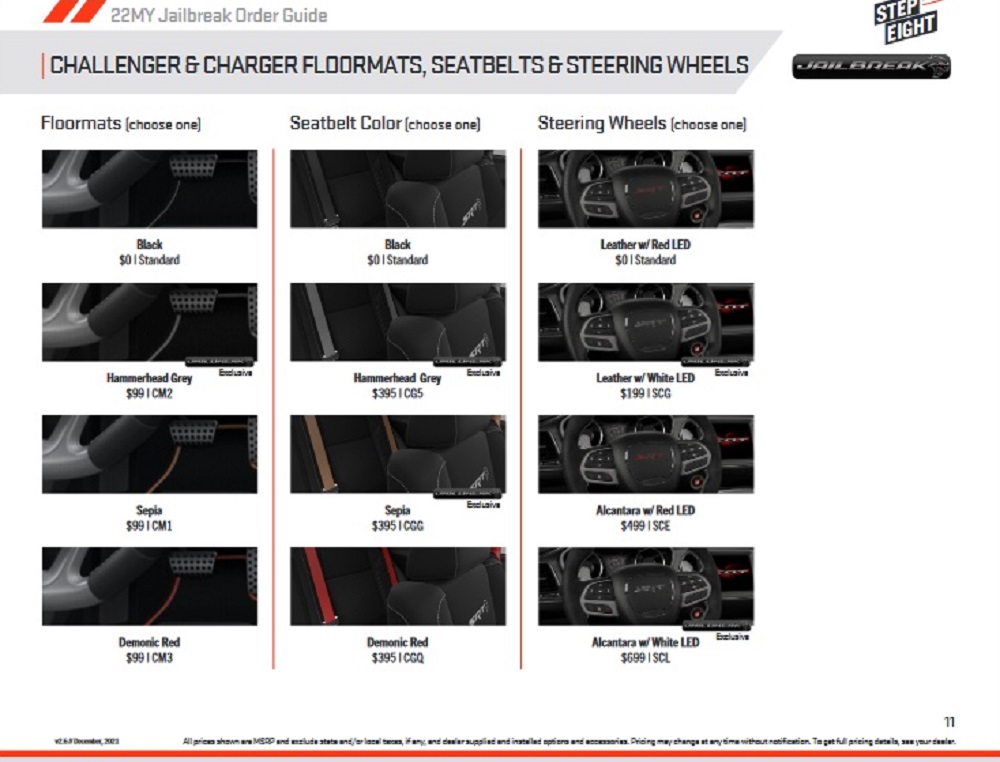 Dodge SRT Jailbreak Build Details