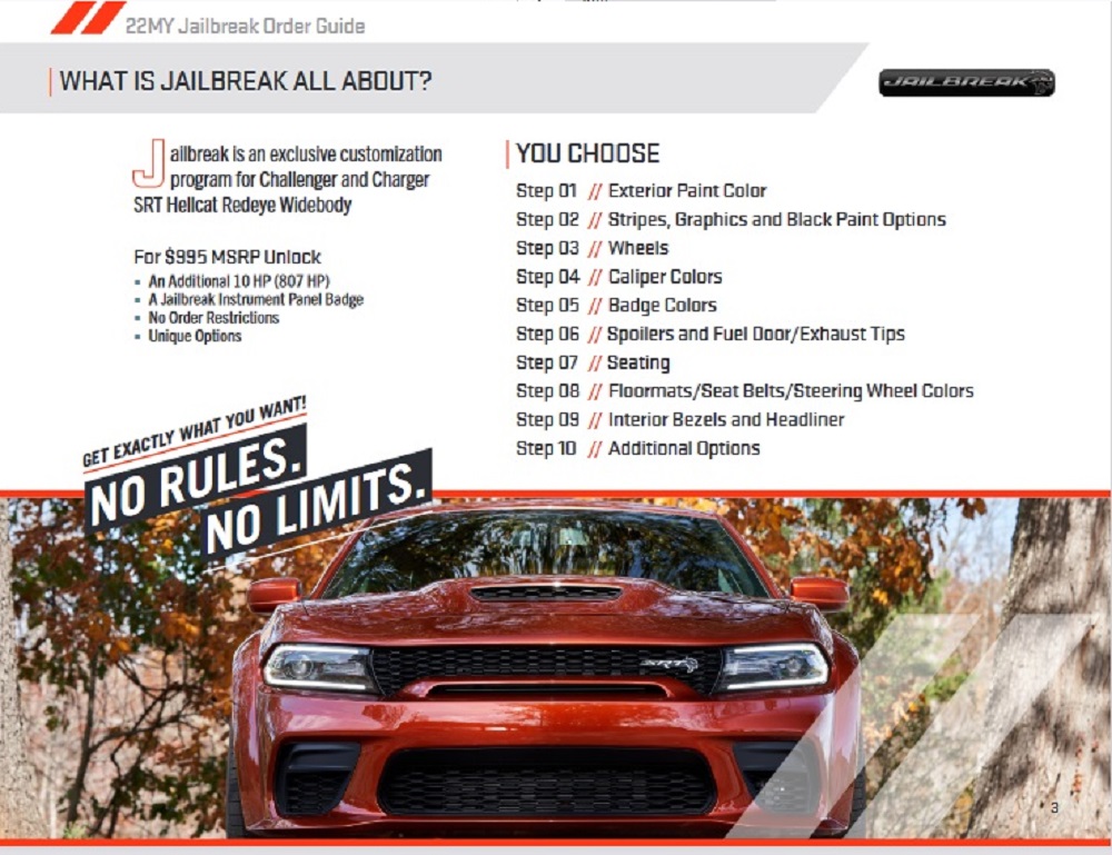 Dodge SRT Jailbreak Build Details