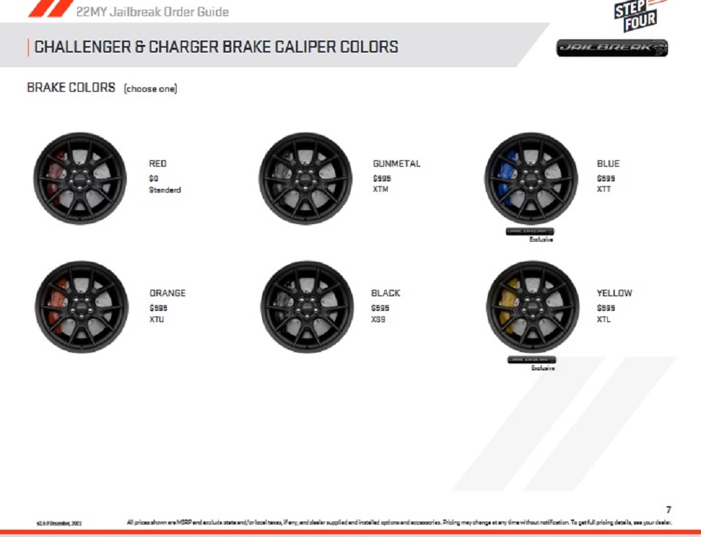 Dodge SRT Jailbreak Build Details