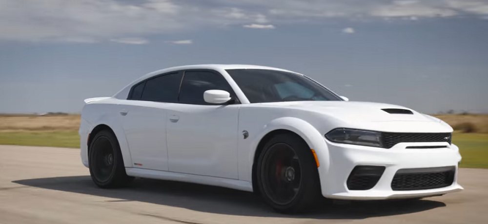 Dodge Charger SRT Hellcat Redeye Widebody With 1000 HP Screams Around  Proving Grounds 