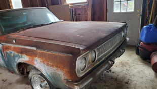 Rusty 1965 Dodge Coronet for sale on ebay, front